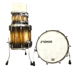 Sonor SQ2 3 Piece Shell Pack In Birch With African Marble / Black Fade
