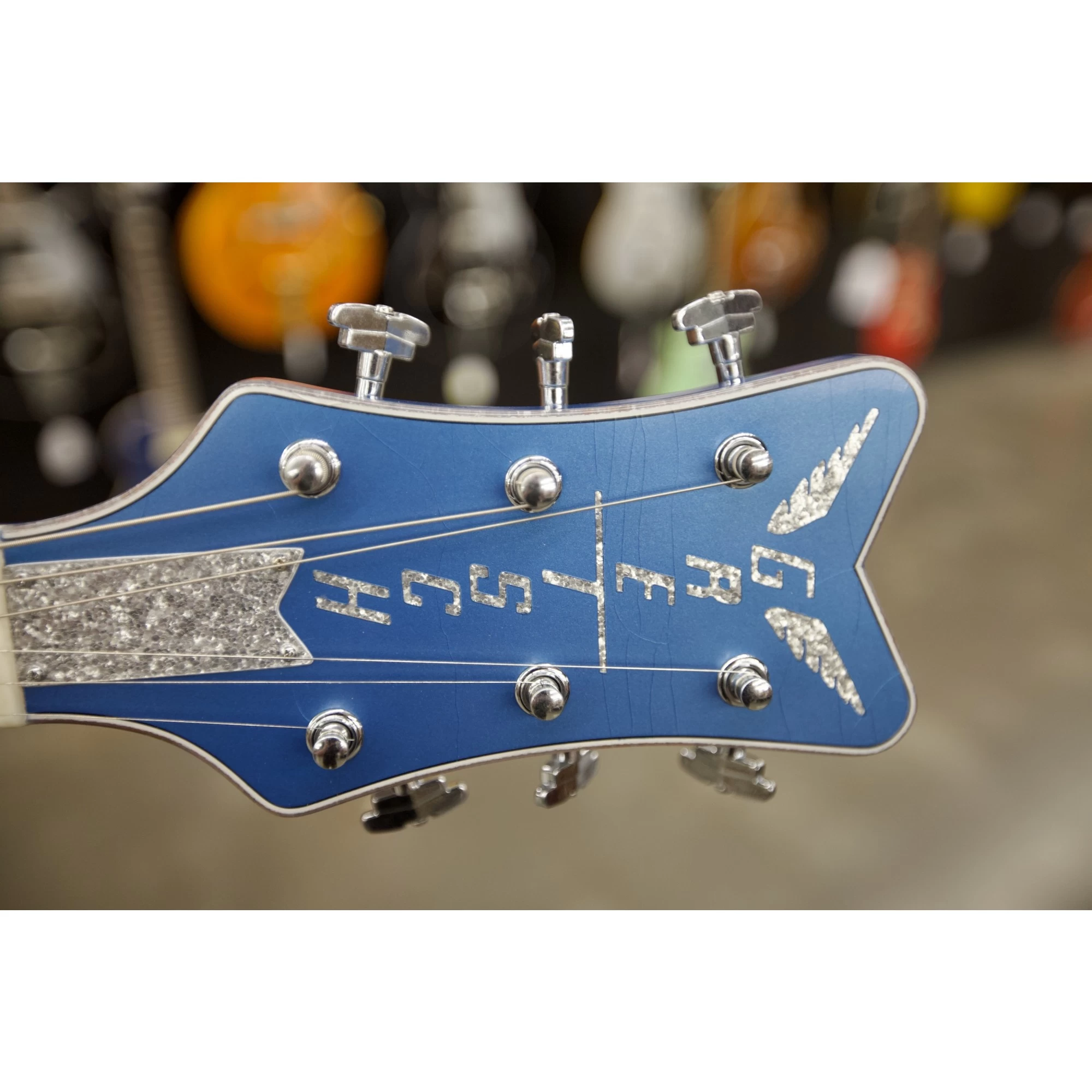 Gretsch Custom Shop Masterbuilt G6134CS-59 Penguin In Lake Placid Blue Closet Classic Relic 9 Gretsch Custom Shop Masterbuilt G6134CS-59 Penguin In Lake Placid Blue Closet Classic Relic - Image 7