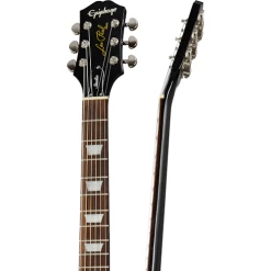 Epiphone Les Paul Studio Electric Guitar In Ebony -musical instrument neck side 500 500 8 18
