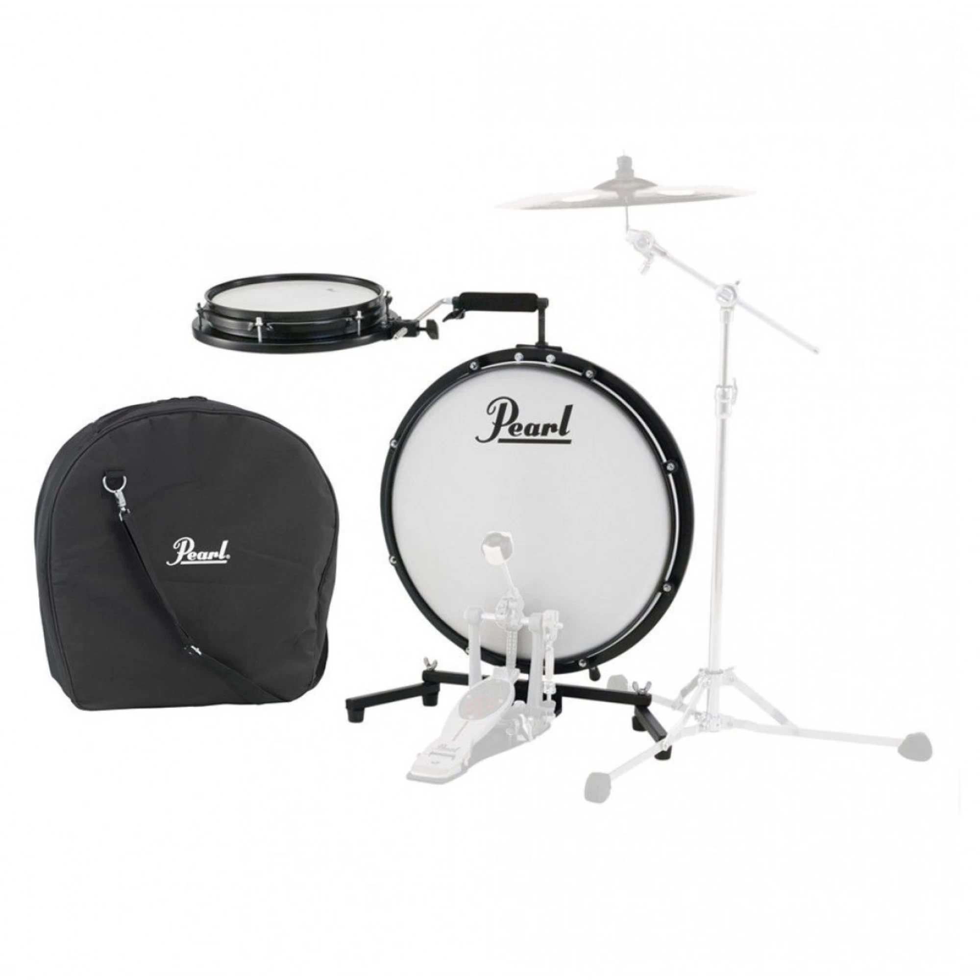 Pearl Compact Traveller Slimline Drum Kit With Bag 3 Pearl Compact Traveller Slimline Drum Kit With Bag