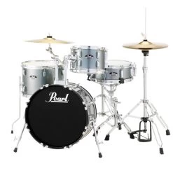 Pearl Roadshow 18" 4pc Drum Kit Package In Charcoal Metallic
