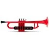 ZO Plastic Trumpet In Racing Red -musical instrument red 2