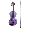 Stentor Harlequin Series 3/4 Size Violin In Metallic Deep Purple -musical instrument s2444dp 1