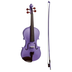Stentor Harlequin Series 3/4 Size Violin In Metallic Deep Purple