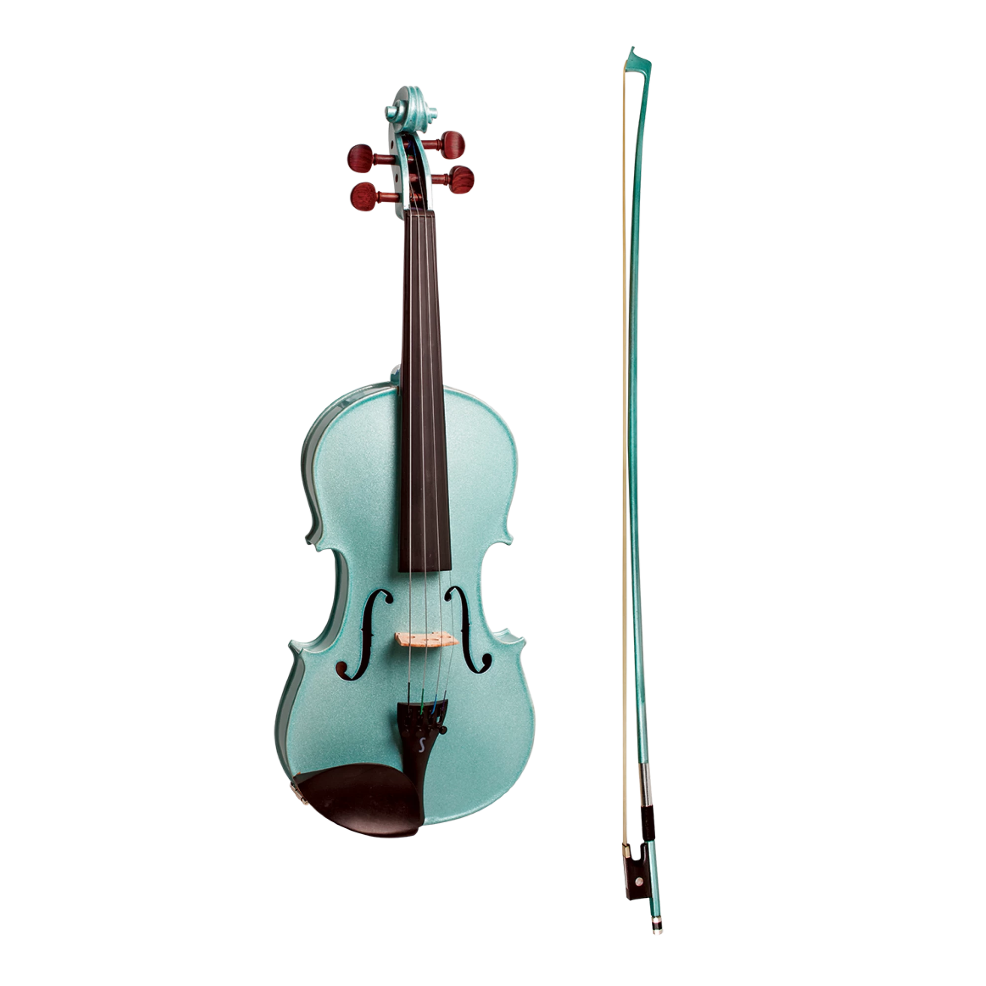 Stentor Harlequin Series 1/2 Half Size Violin In Metallic Light Blue 3 Stentor Harlequin Series 1/2 Half Size Violin In Metallic Light Blue