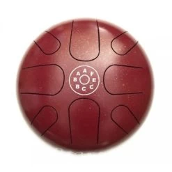 Samba Metal Tongue Drum 8 Note Akebono In Red