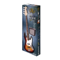 SX SB1 Electric Bass Guitar Kit In 3 Tone Sunburst 7 SX SB1 Electric Bass Guitar Kit In 3 Tone Sunburst -musical instrument sb1sk box 1