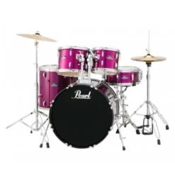 Pearl Roadshow 5pce Junior Drum Kit In Pink Sparkle