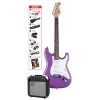 SX 4/4 Size Electric Guitar Kit In Metallic Purple -musical instrument se1skmp pack