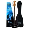 SX 3/4 Size Bass Guitar With Bag In Black -musical instrument sx 3 4 bass with bag