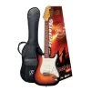 SX 3/4 Size SC Style Guitar SSS In 3 Tone Sunburst W/Bag & DVD 2 SX 3/4 Size SC Style Guitar SSS In 3 Tone Sunburst W/Bag & DVD -musical instrument sx pack