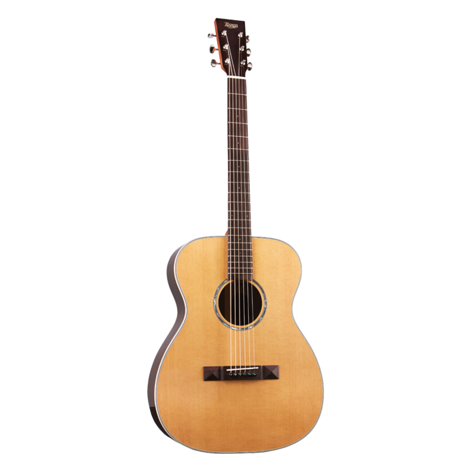 Tasman TA200O-E OM Style Acoustic Electric Guitar W/Case 3 Tasman TA200O-E OM Style Acoustic Electric Guitar W/Case