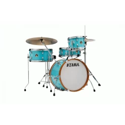 Tama LJK48H4 4pce Club Jam Drum Kit With Hardware In Aqua Blue Wrap