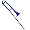 ZO Plastic Trombone In Blue Blast -musical instrument trom blue
