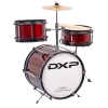DXP 3pce Junior Drum Kit 3 In Wine Red -musical instrument txj3wr right