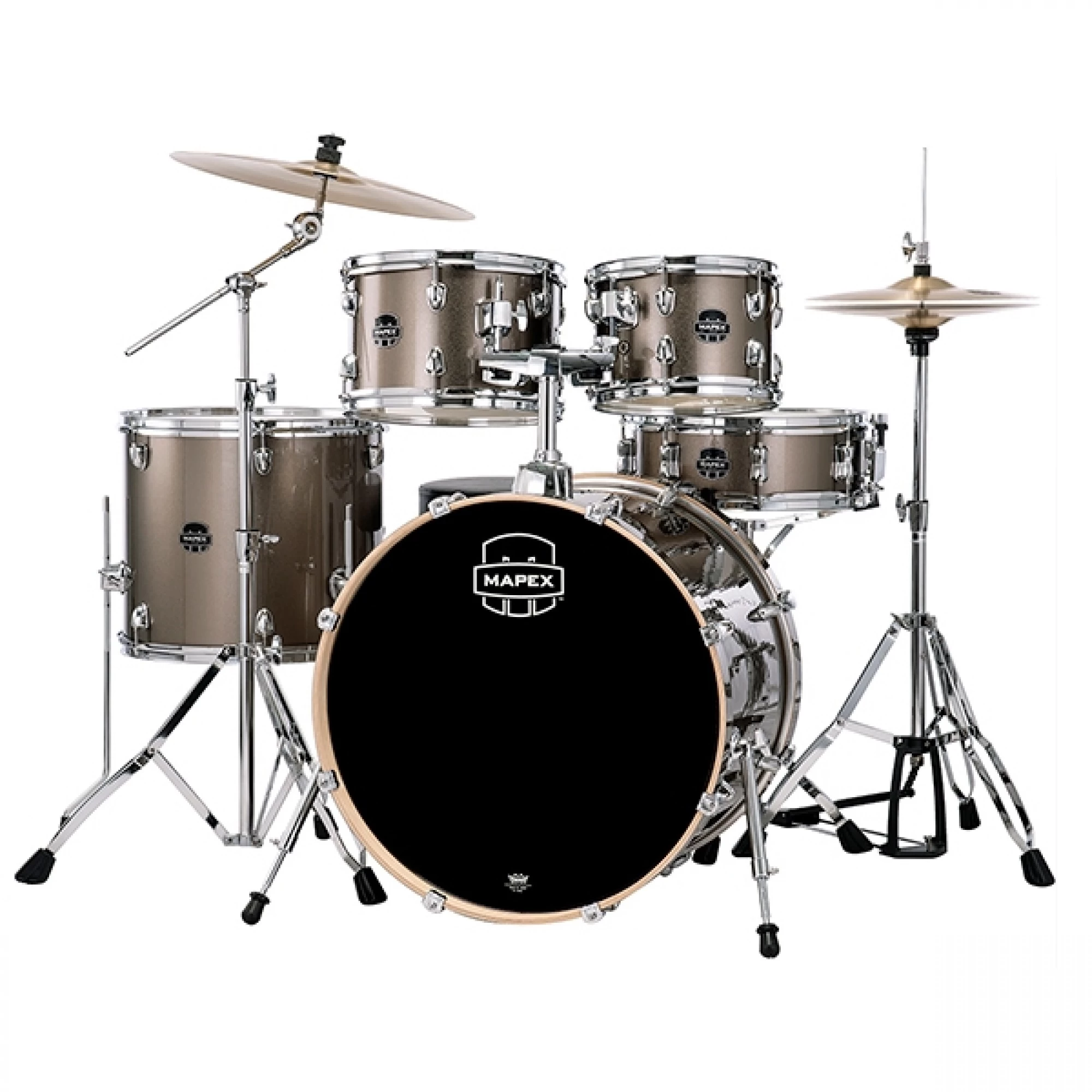 Mapex Venus 5 Pce 22" Euro Size Drum Kit In Copper Metallic 3 Mapex Venus 5 Pce 22" Euro Size Drum Kit In Copper Metallic
