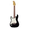 SX VES34LHB 3/4 Size Left Handed Electric Guitar In Black -musical instrument ves34lhb