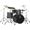 Yamaha Live Custom Hybrid Oak Euro Drum Kit In Charcoal Sunburst -musical instrument yamaha live oak kit