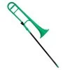 ZO Plastic Trombone In Screaming Green -musical instrument zo trom green